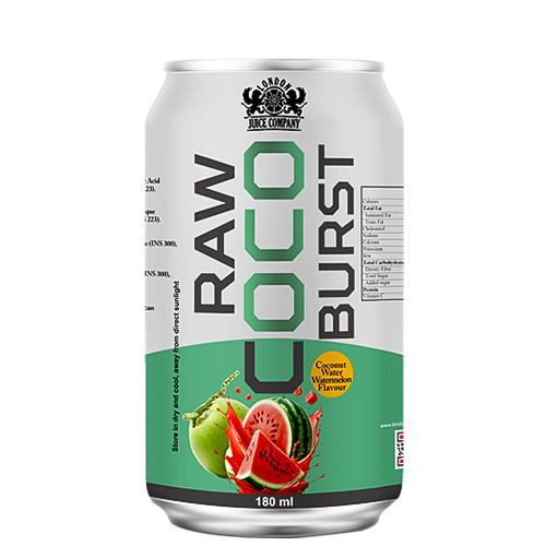 Raw Coco Burst Coconut Water with Pulp 180ml Can